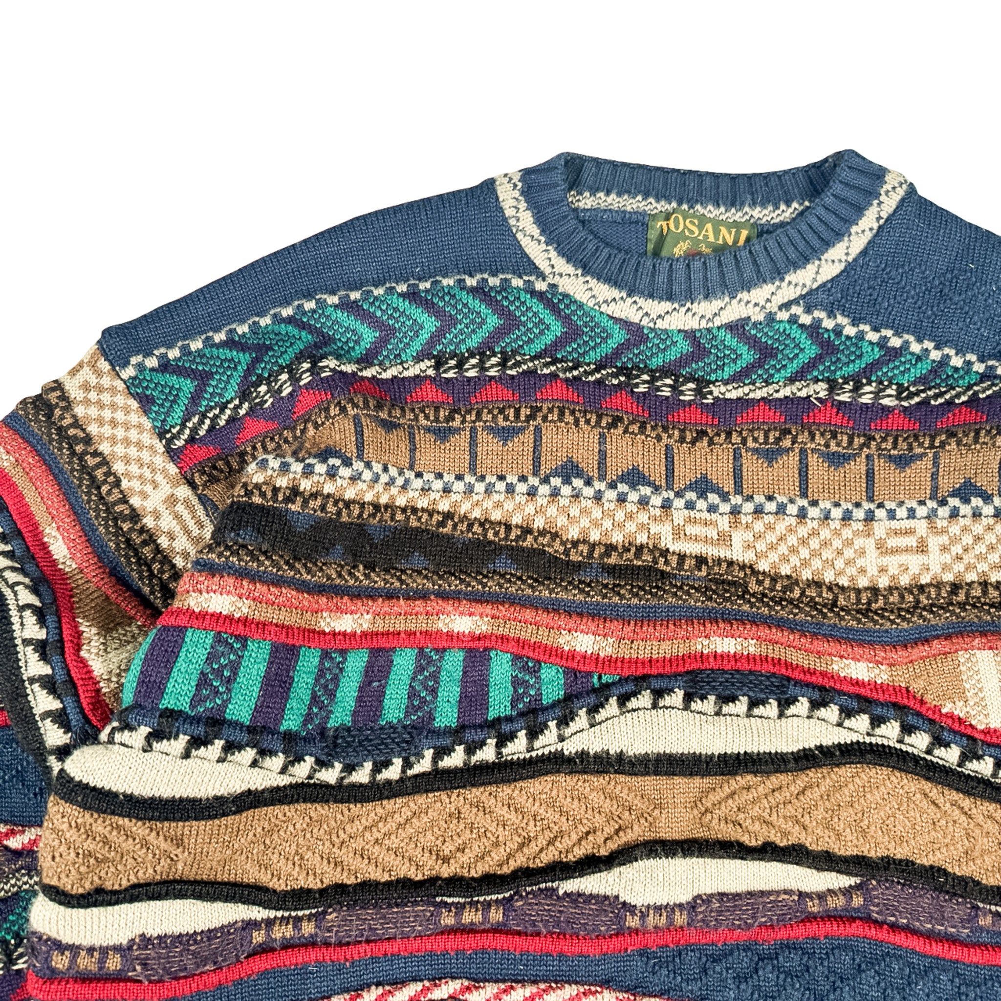 Tosani Multi Coloured Knit Sweatshirt Size M