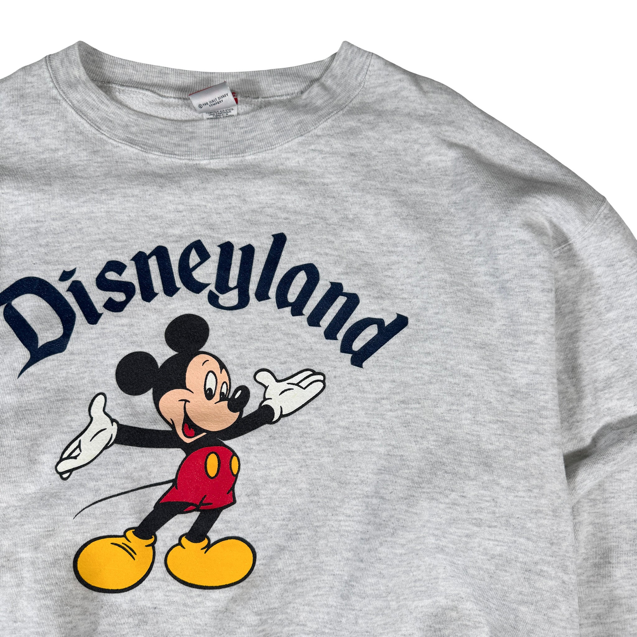 Disney Made in USA AOP Disneyland Mickey Mouse Sweatshirt L