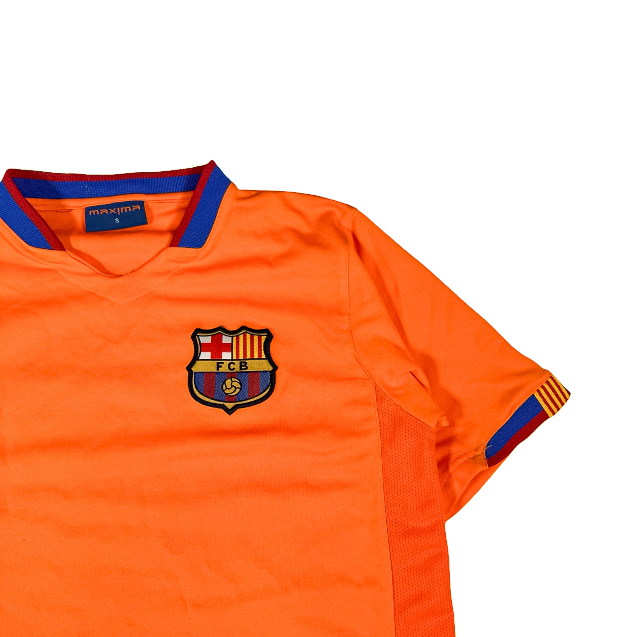 Maxima FCB Barcelona Orange Jersey T-Shirt Size S