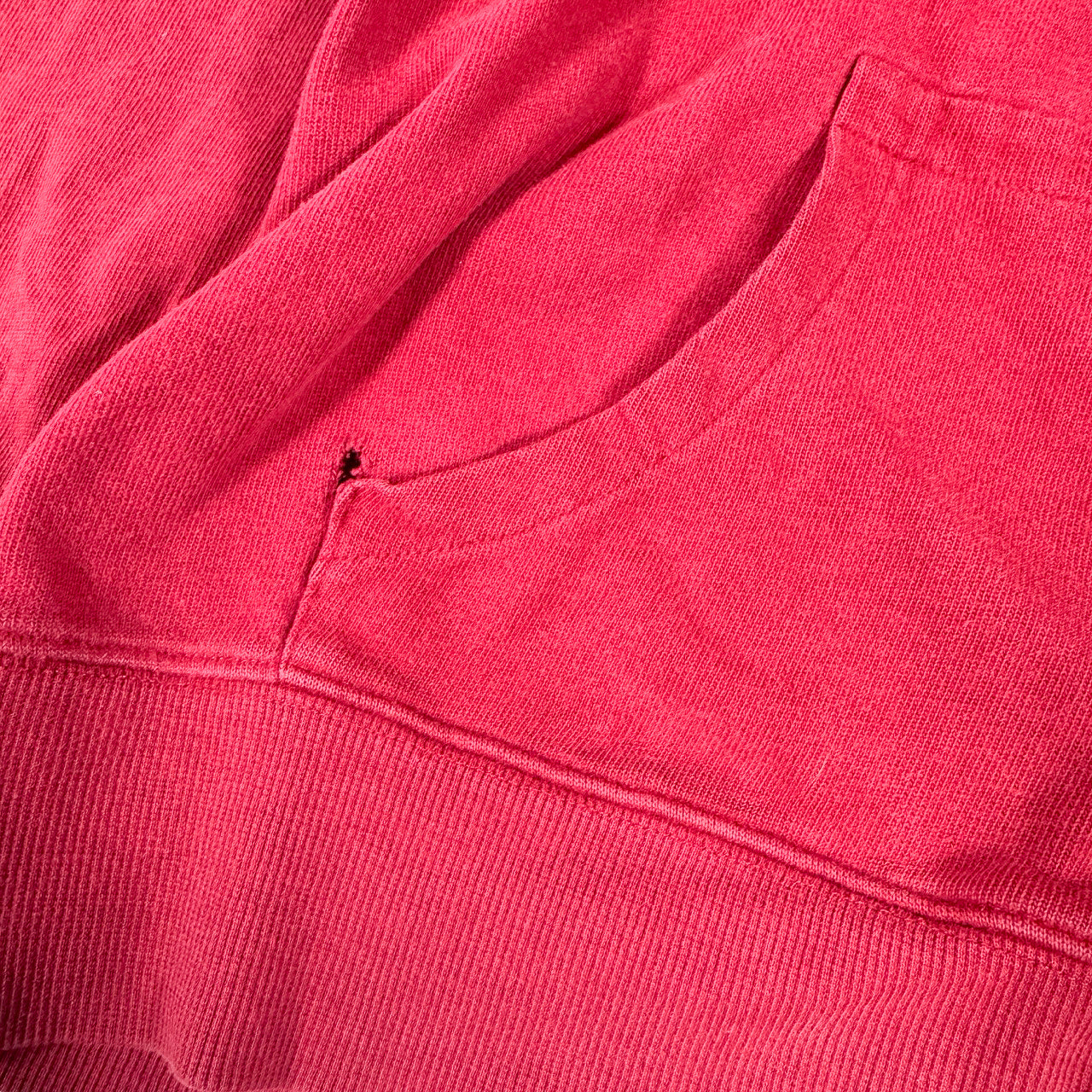 Harley Davidson Zip-Up Hoodie — Y2K Red Distressed XL