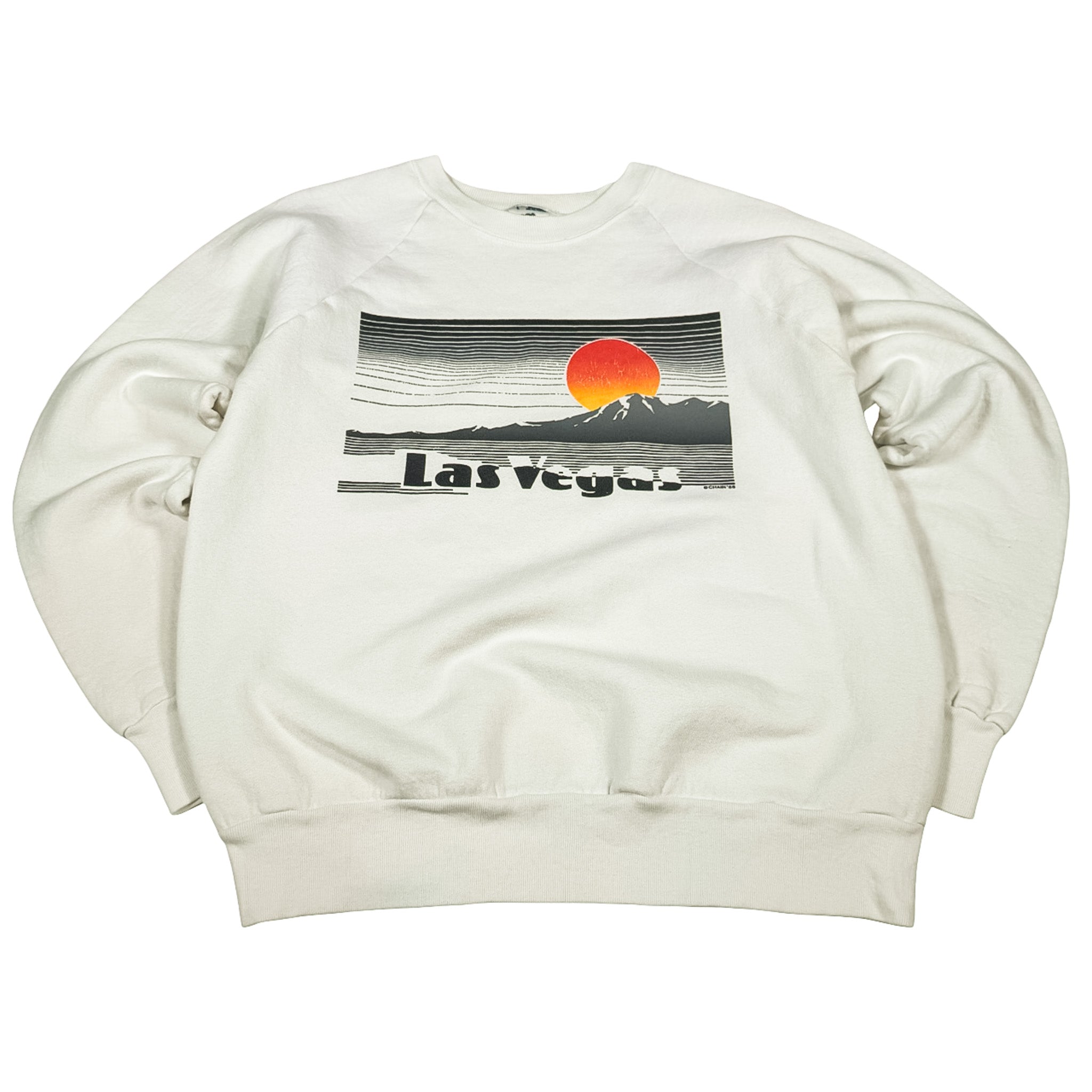 Fruit of the Loom Las Vegas Graphic Crewneck Sweatshirt L