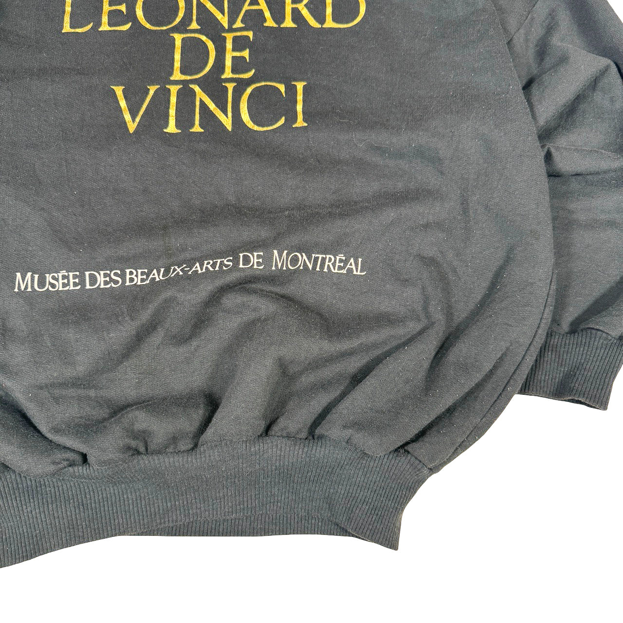 Leonard De Vinci Montreal Museum Sweatshirt — Mid-2000s Black & Yellow 23/24