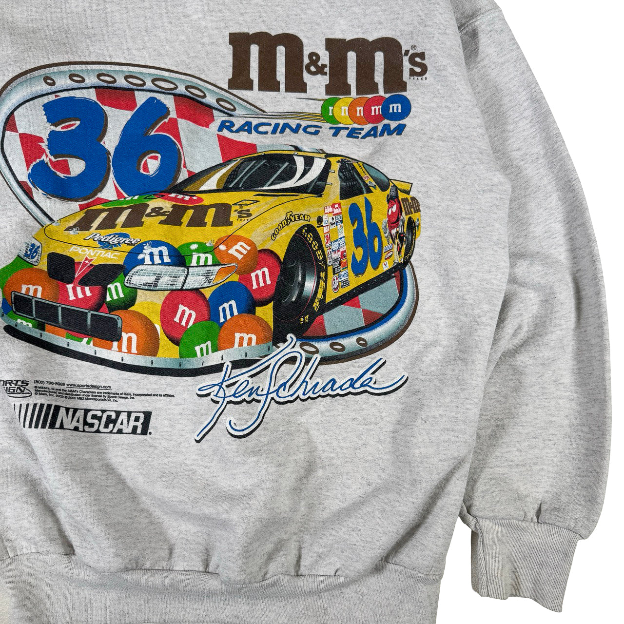 Hanes M&Ms NASCAR Merch Vintage Sweatshirt M