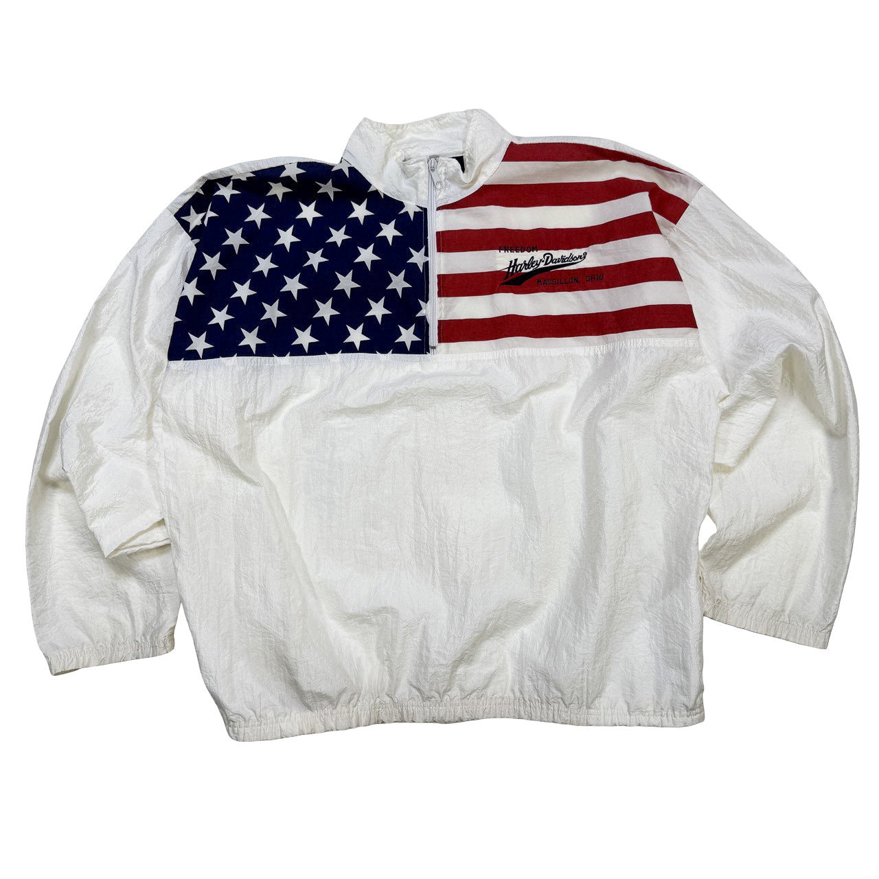 Vintage American Flag Harley Davidson Jacket