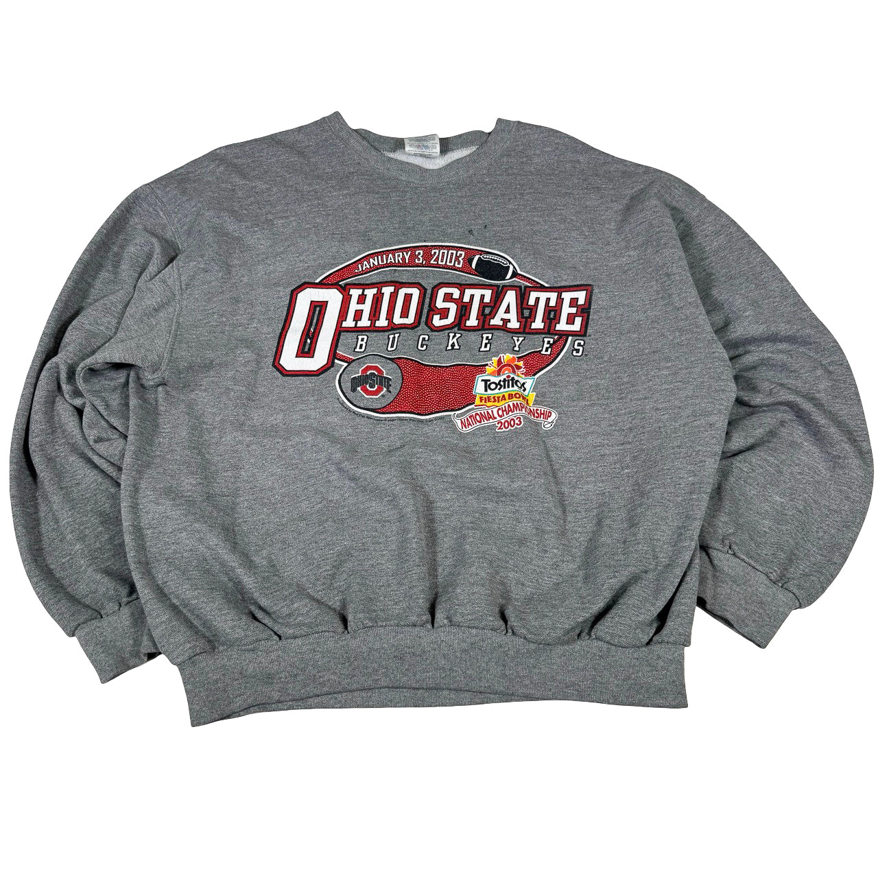Ohio State Buckeyes 2003 Tostitos National Champions Sweatshirt — Y2K XL
