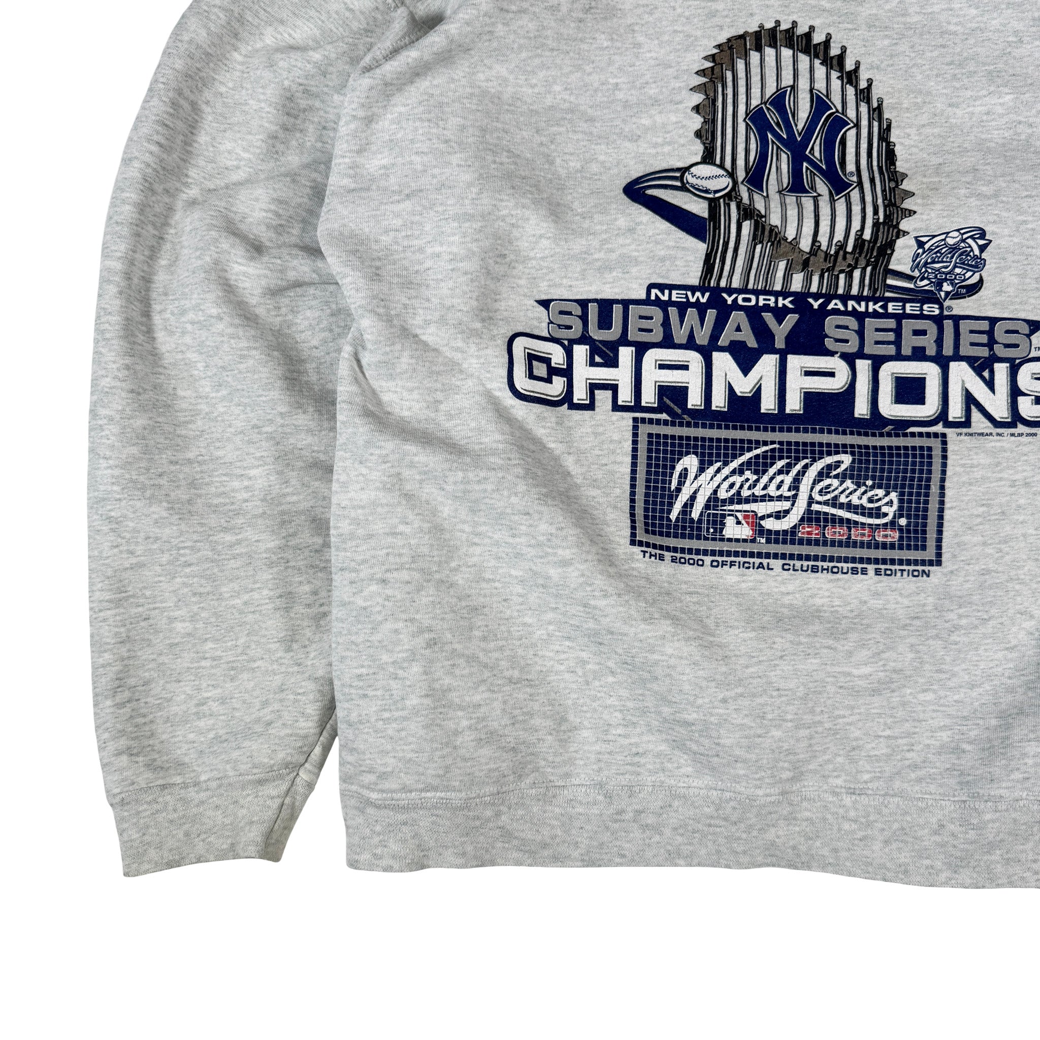 Fruit of the Loom NY Yankees Single Stitch Made in USA Sweatshirt XL
