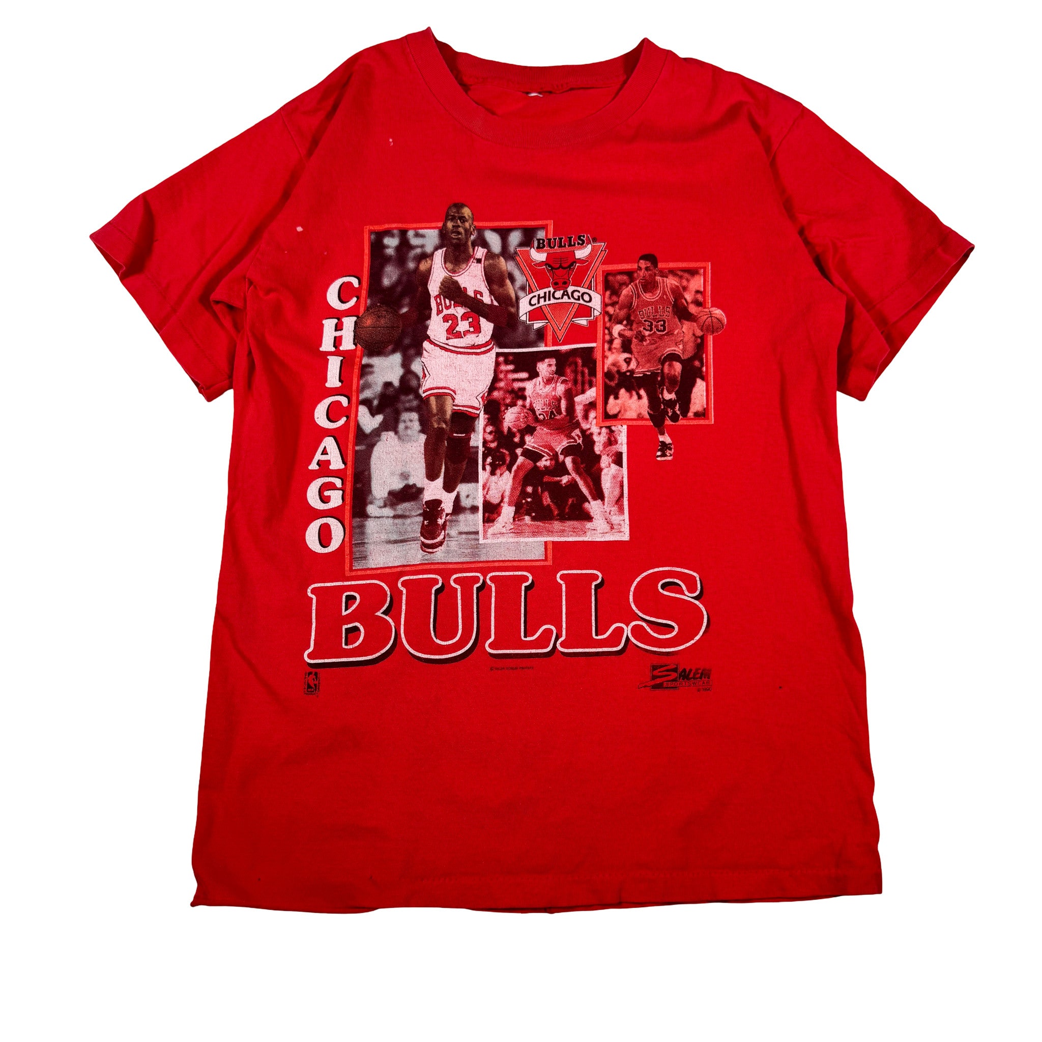 Chicago Bulls Michael Jordan Single Stitch AOP Tee S-M