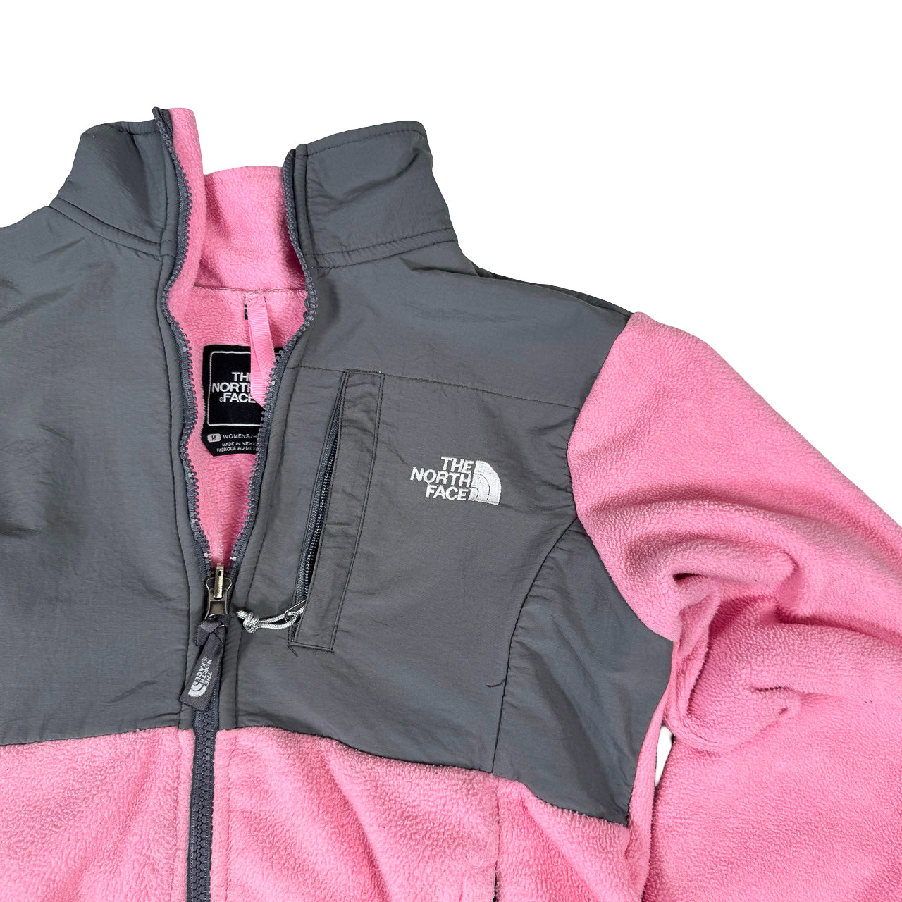 The North Face Coral Fleece Zip-Up — 90s Unhooded Sweatshirt Medium