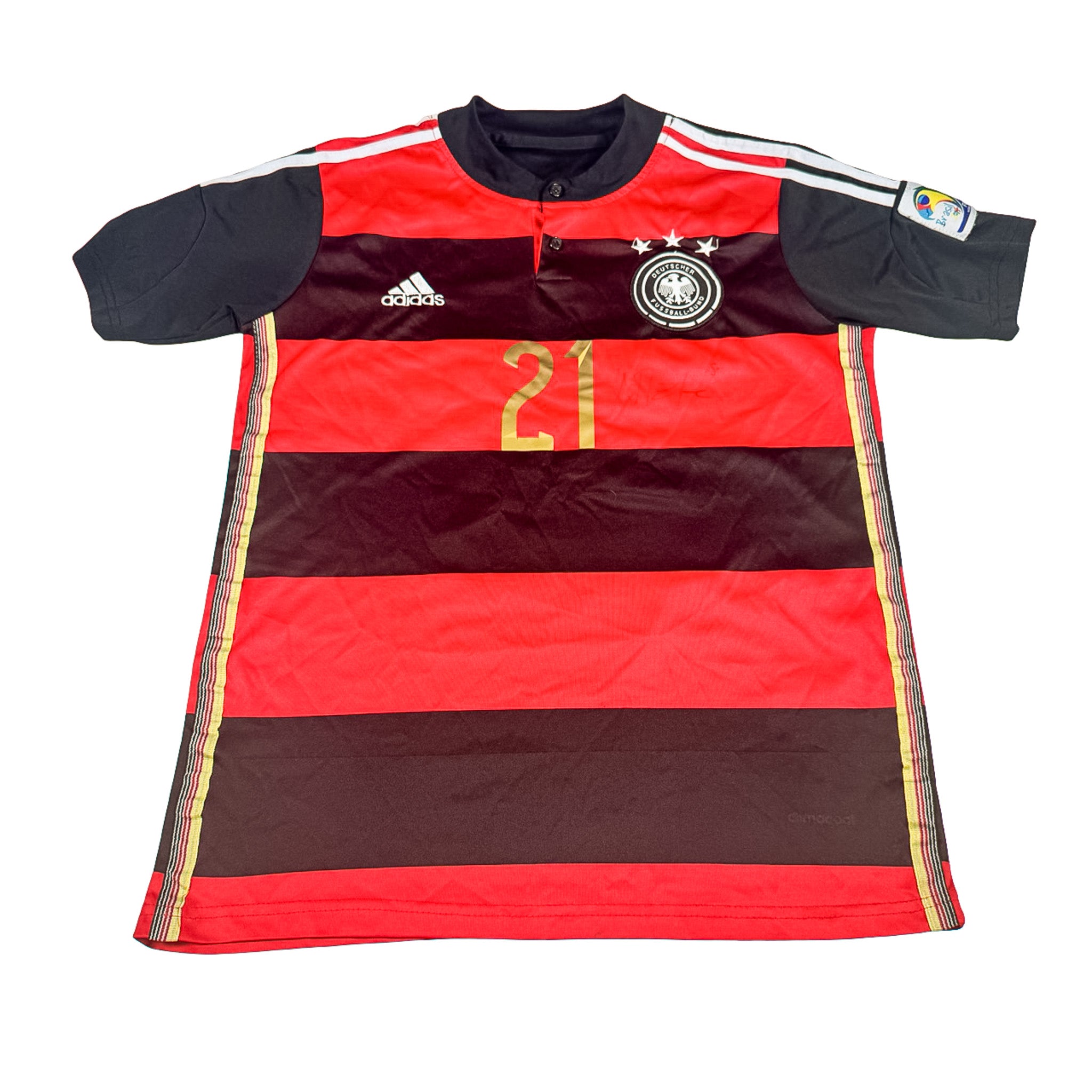 FIFA World Cup German Jersey Black Red Stripes 19x24