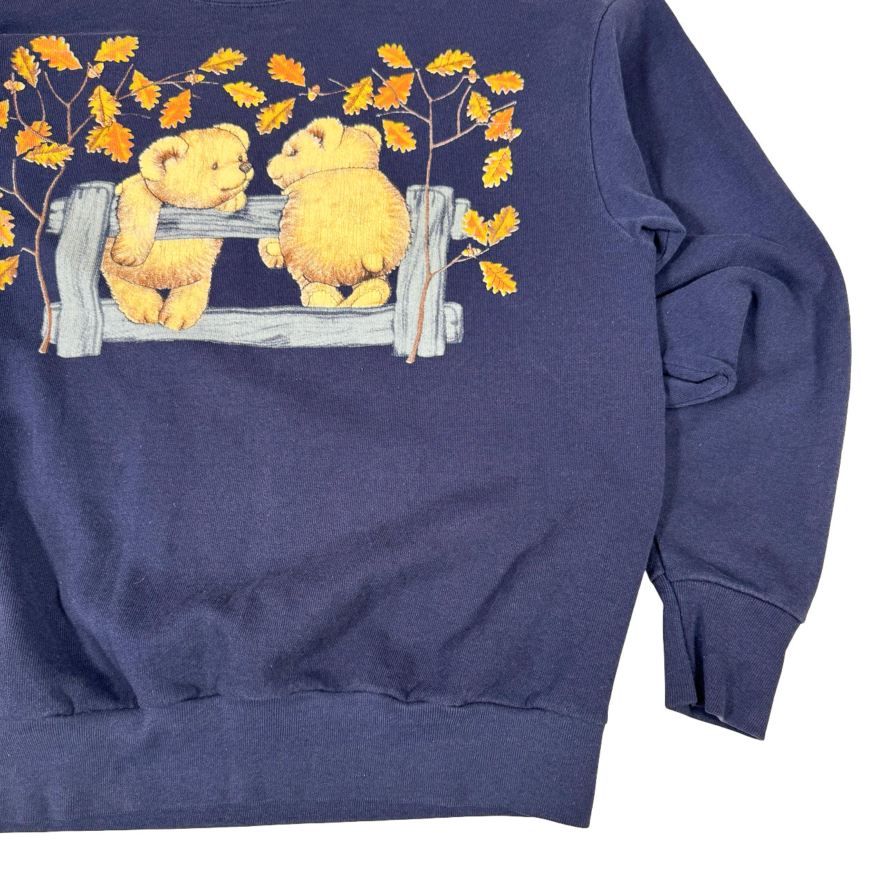 Nature Cubs Graphic Crewneck — 1990s Baseball Sweatshirt Large
