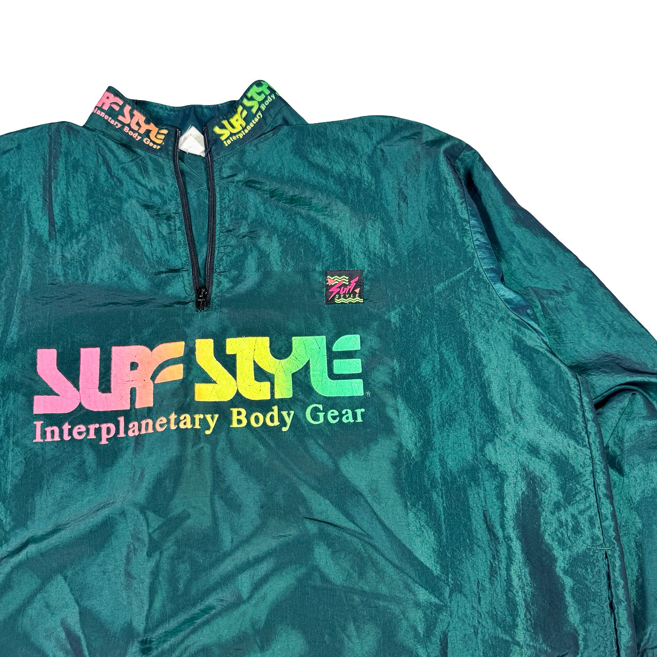 Surf Style Windbreaker Multi Colored Lettering Size 28x26