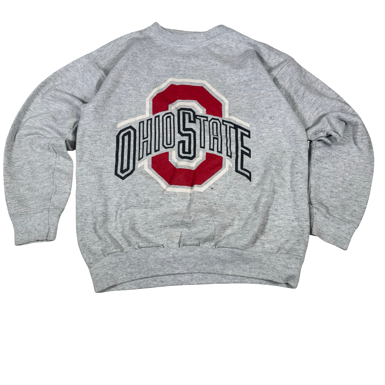 Velva Sheen Ohio State Crewneck — Y2K Gray College Sweatshirt M