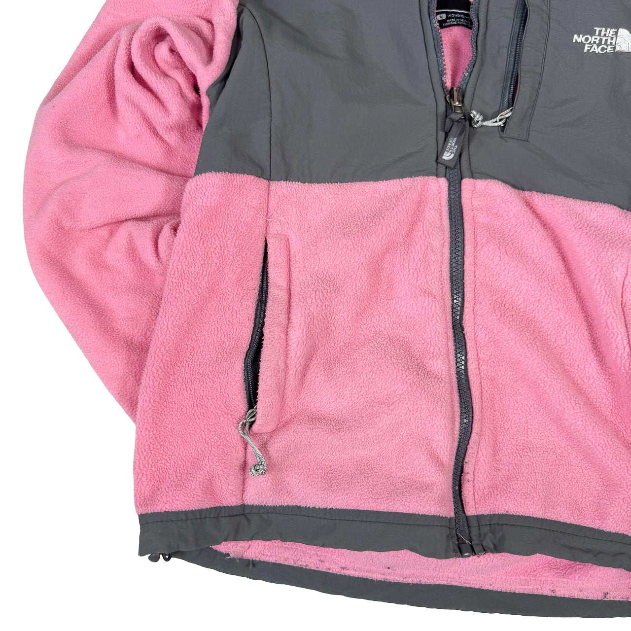 The North Face Coral Fleece Zip-Up — 90s Unhooded Sweatshirt Medium