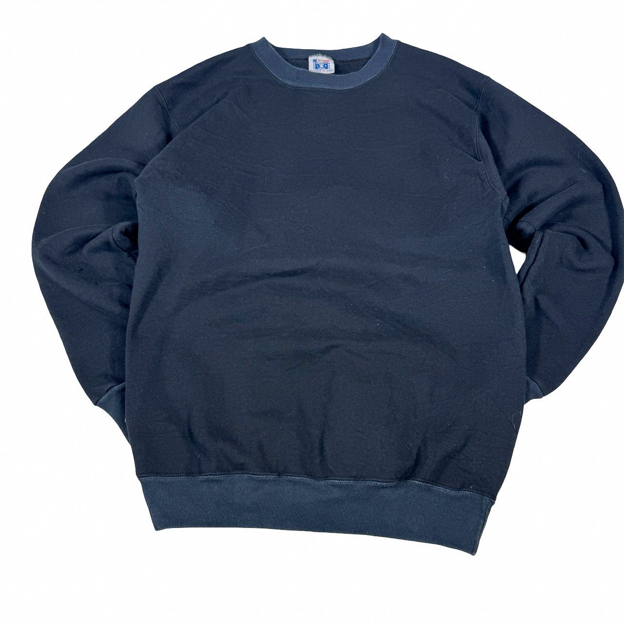 Americas Finest Black Crewneck — Mid-2000s Plain Sweatshirt XL