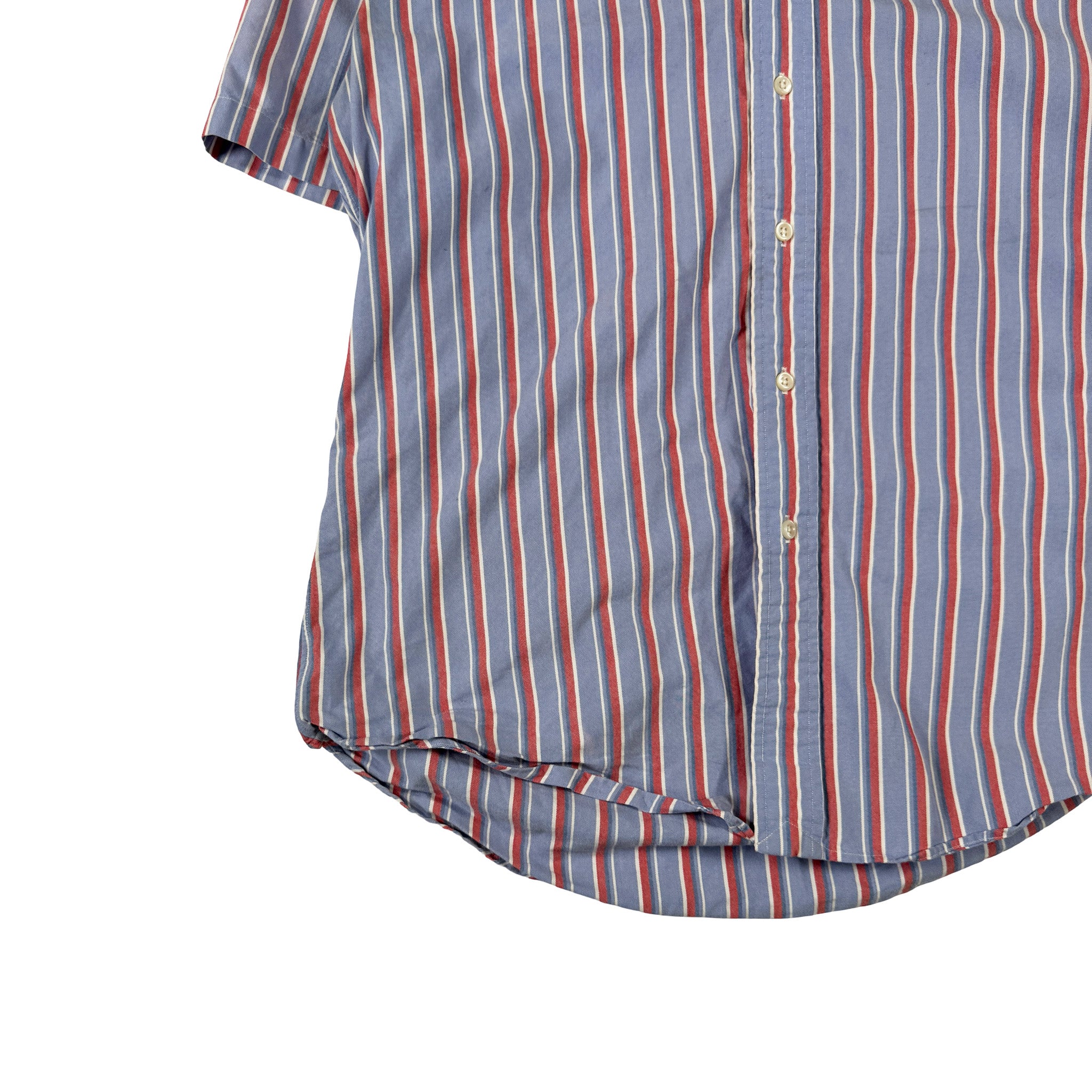 Ralph Lauren Single Stitch Embroidered Button-up Tee L