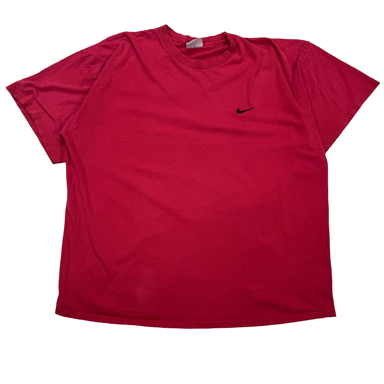 Vintage Nike Red Black Swoosh Tee XXL