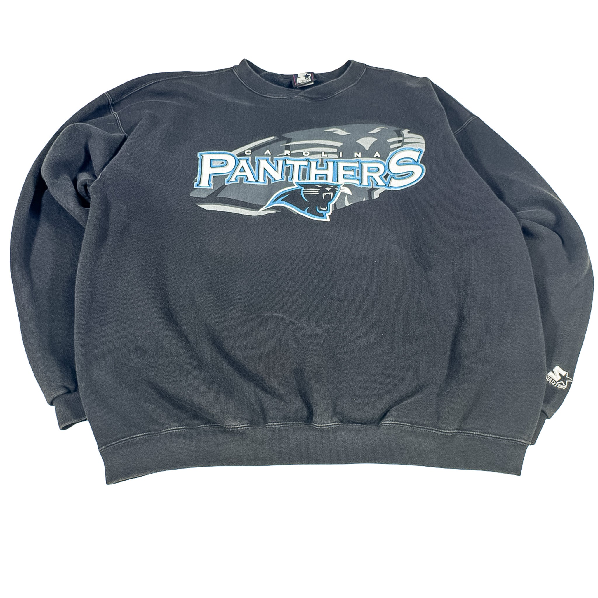 NFL Carolina Panthers Black Crewneck Sweatshirt XL