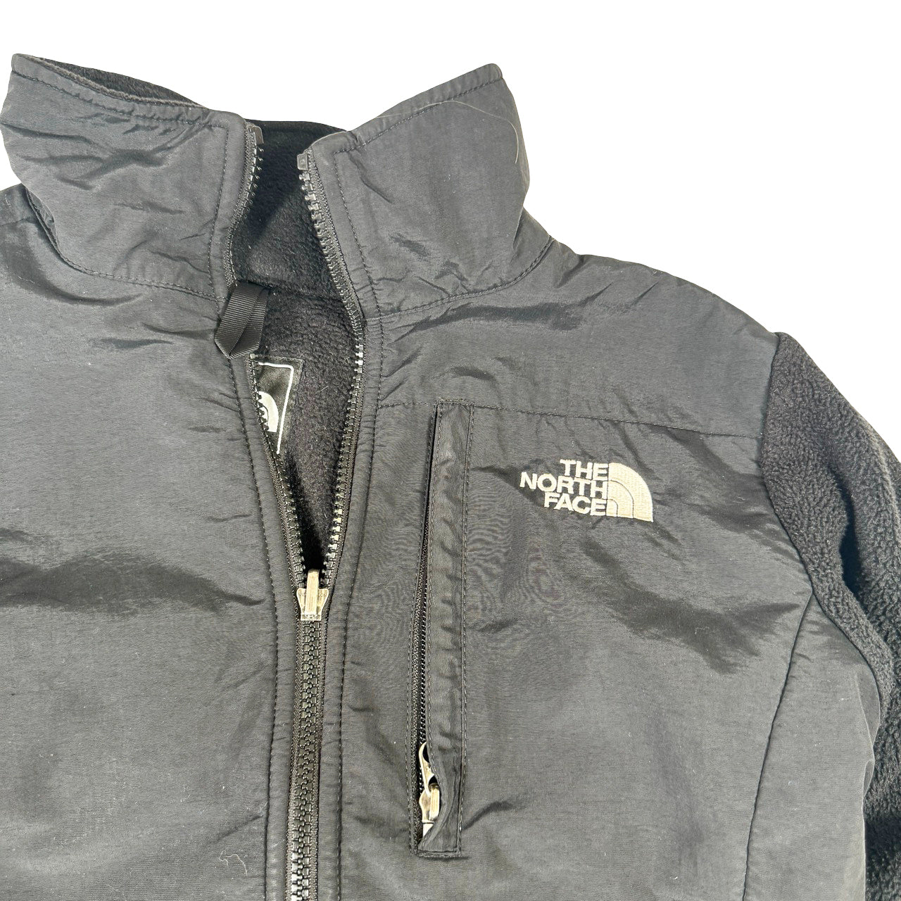 The North Face Fleece Zip Jacket — 1990s Unhooded Black Small