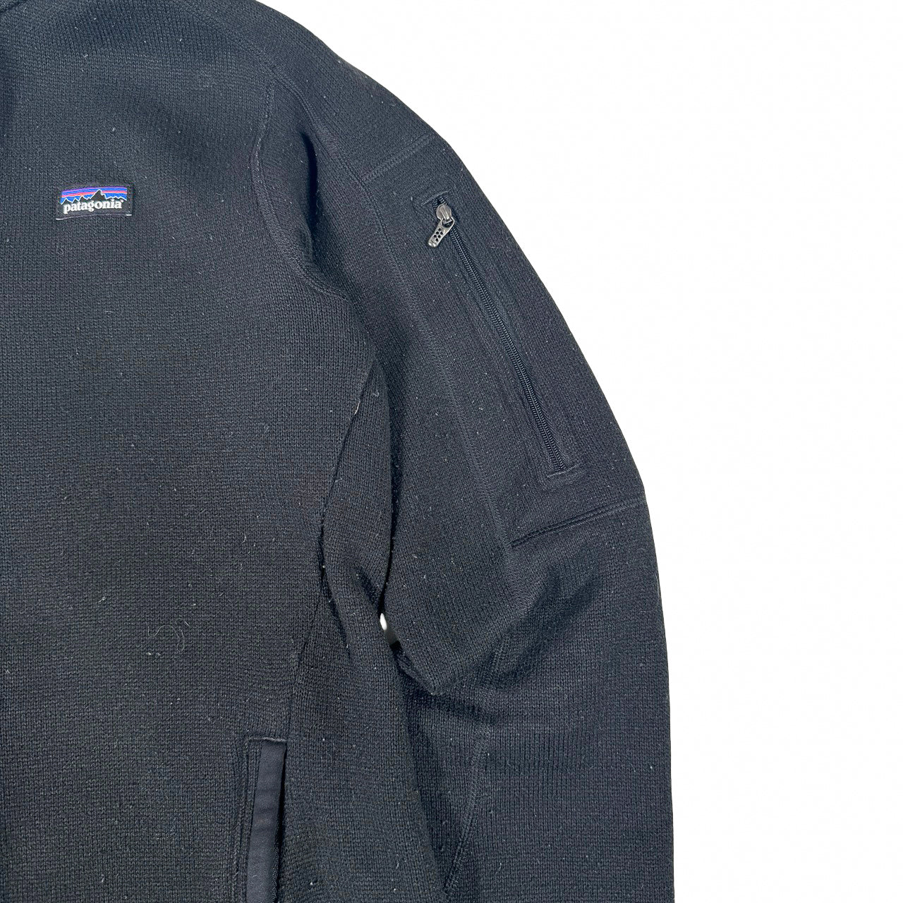 Patagonia Zip-Up Fleece — Y2K Black Small