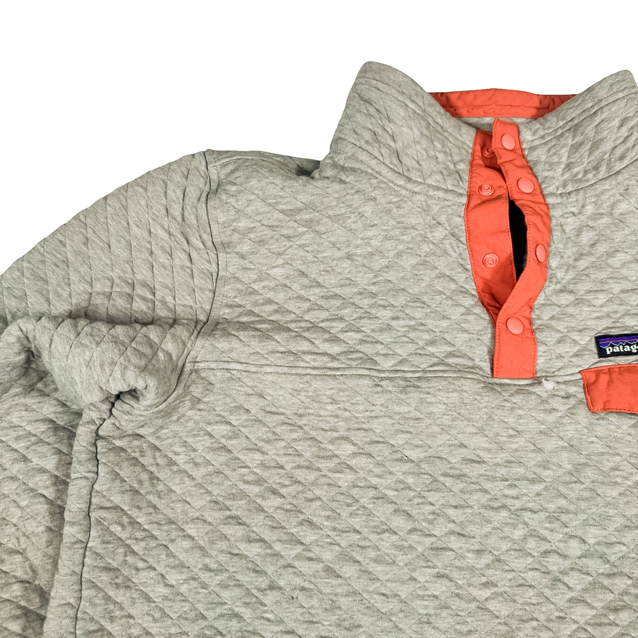 Patagonia Gray Sweatshirt with Orange Accents Size 22x24