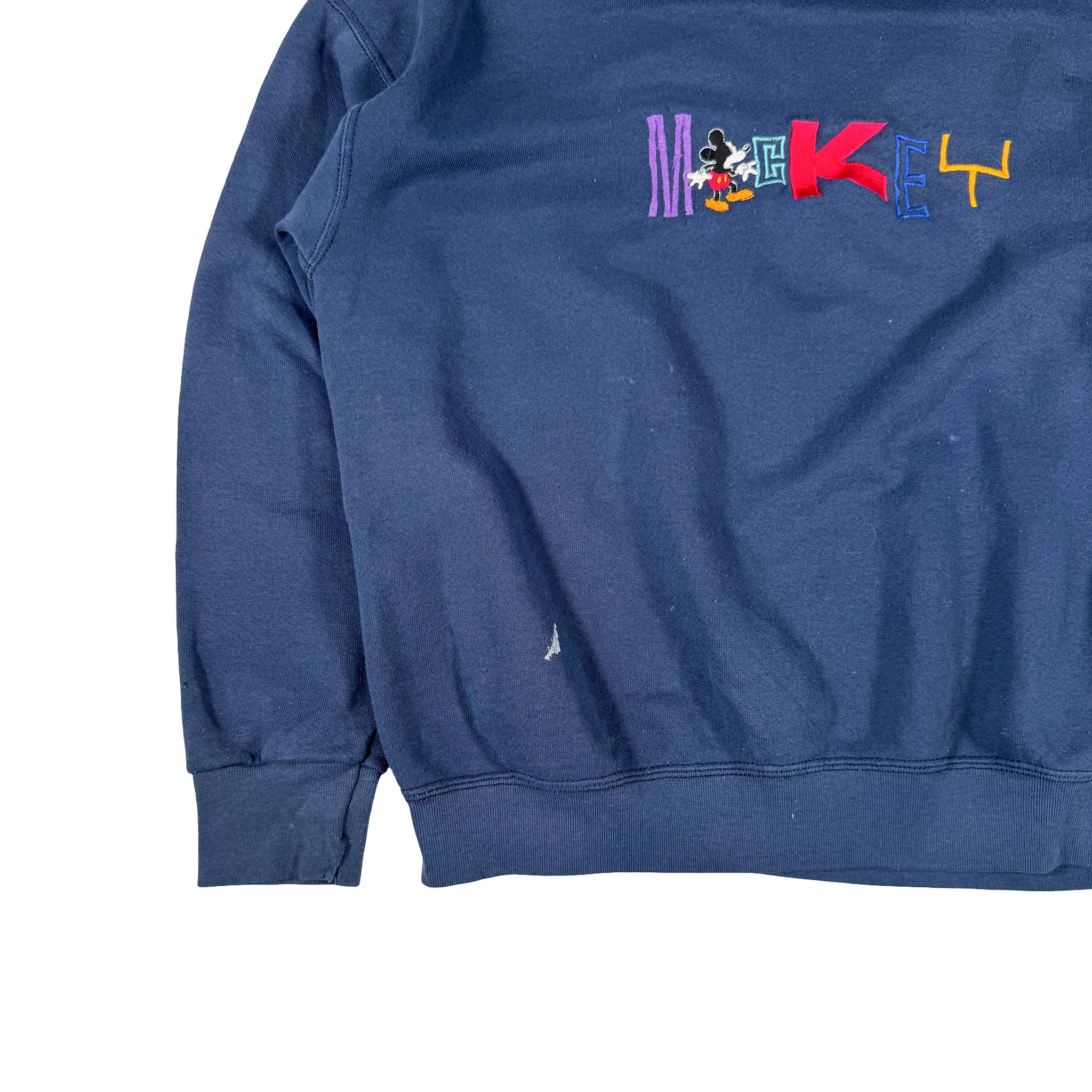 Mickey Embroidered Navy Sweatshirt