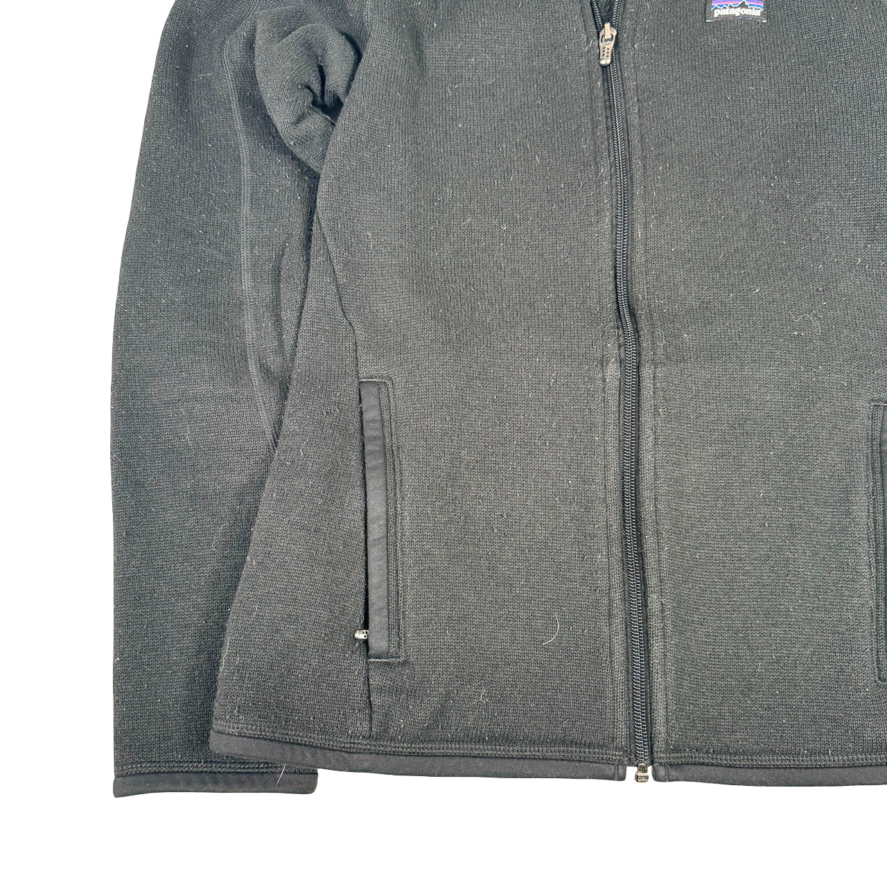 Patagonia Zip-Up Fleece — Y2K Black Small