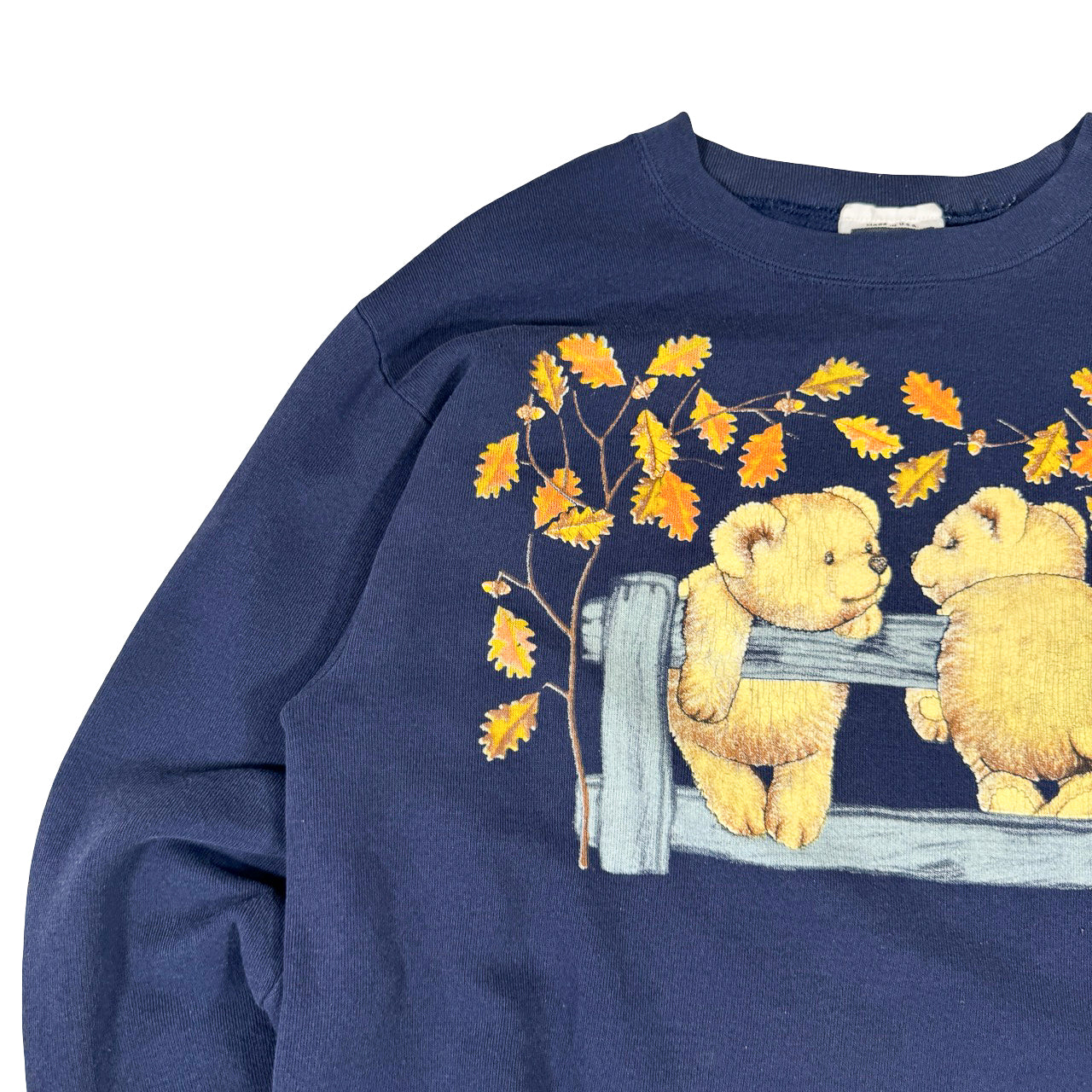 Nature Cubs Graphic Crewneck — 1990s Baseball Sweatshirt Large