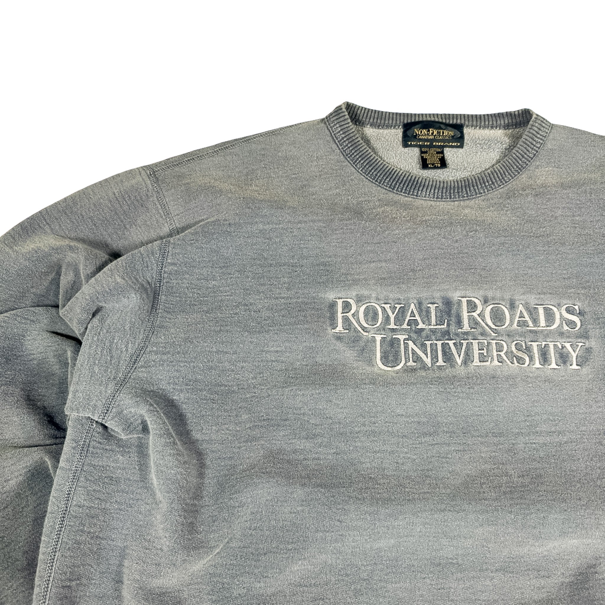 Non-Fiction Tiger Brand Royal Roads University Crewneck Sweatshirt XL