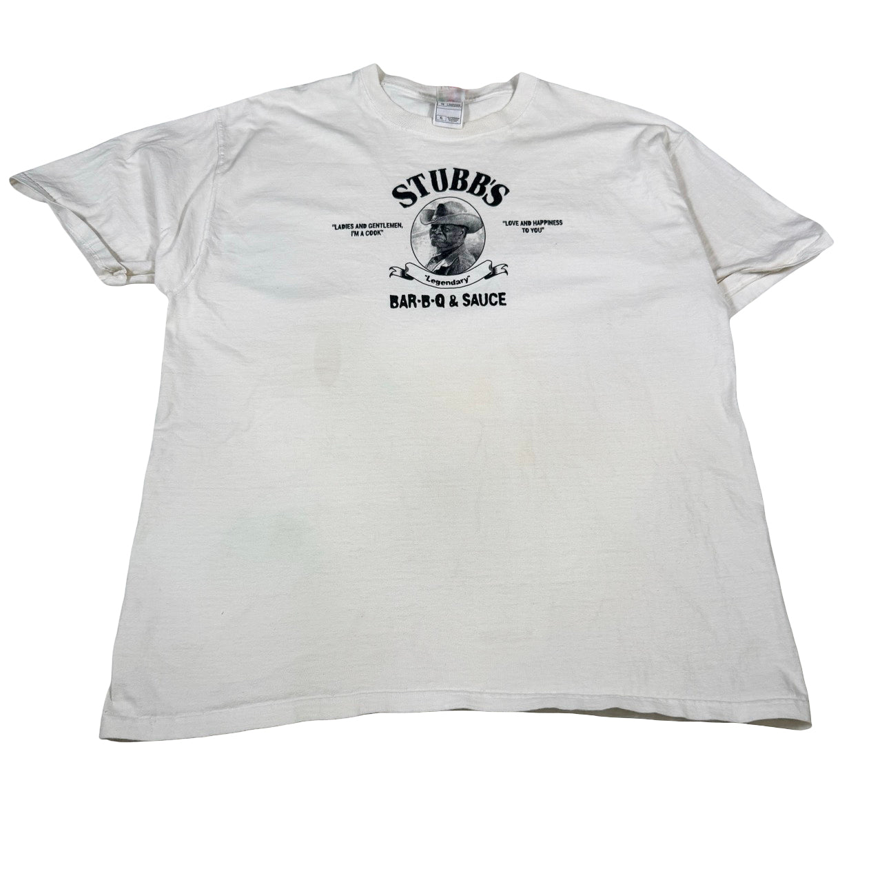 Stubbs Bar-B-Q & Sauce T-Shirt White XL