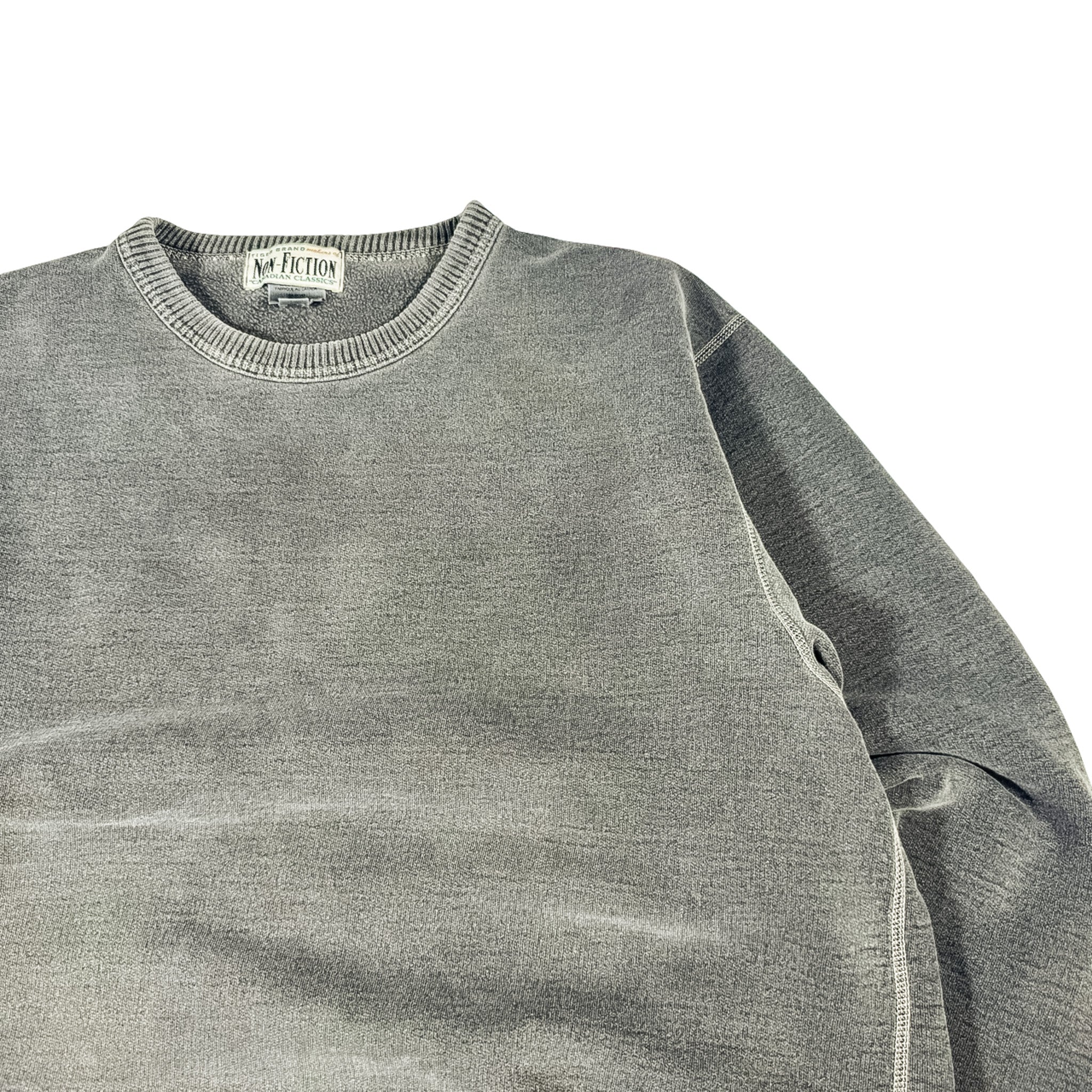 Non-Fiction Heavy Plain Gray Crewneck Sweatshirt Size 23x27
