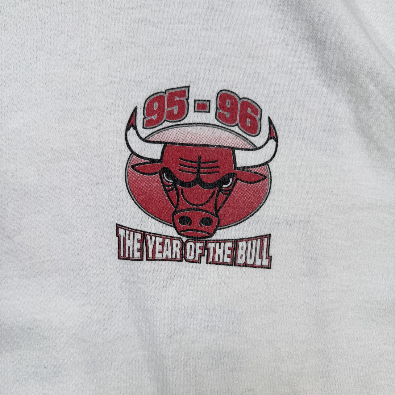 Vintage NBA 1995-96 Chicago Bulls Year of the Bull Tee XL