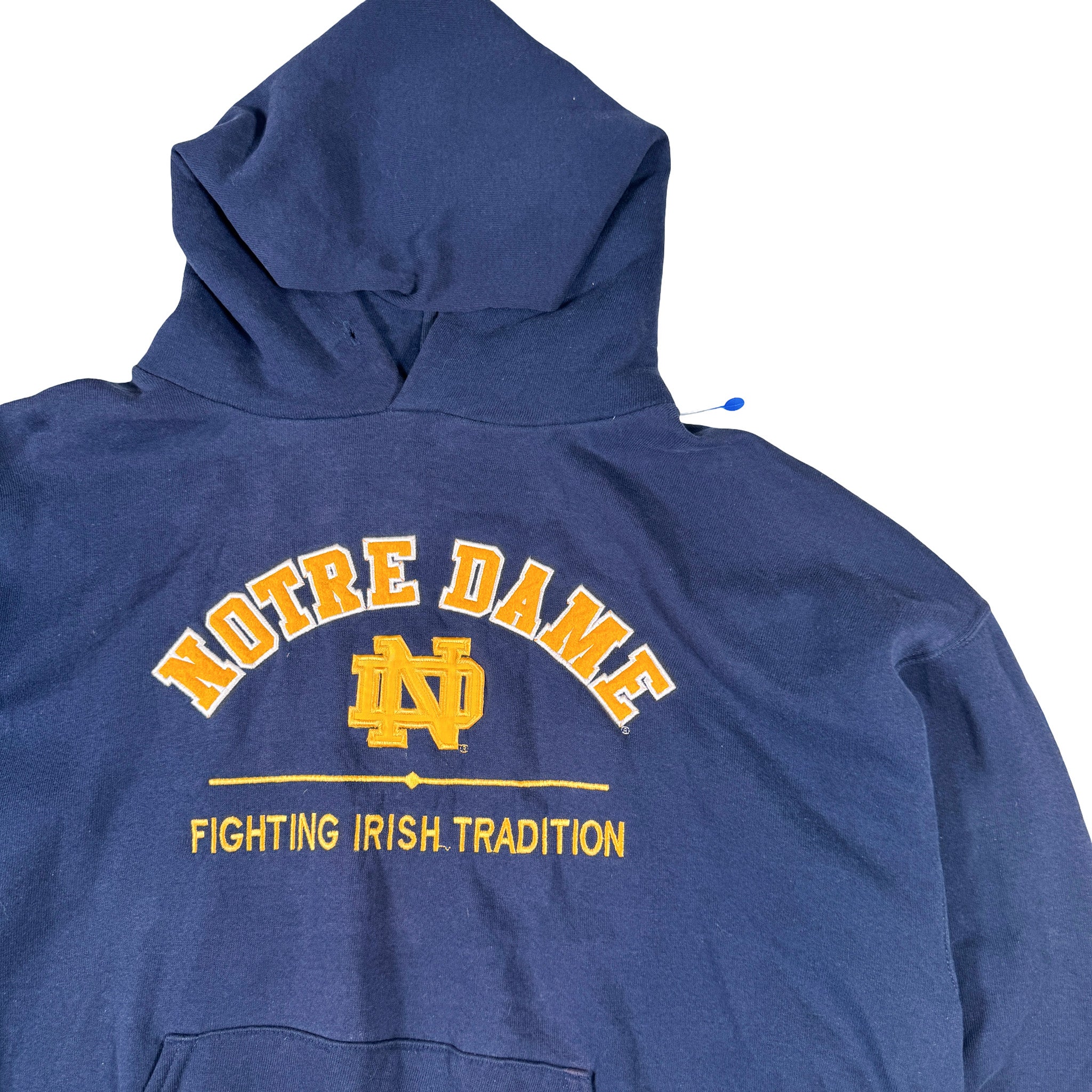Russell Athletics Notre Dame Embroidered Double Stitch Hoodie XL