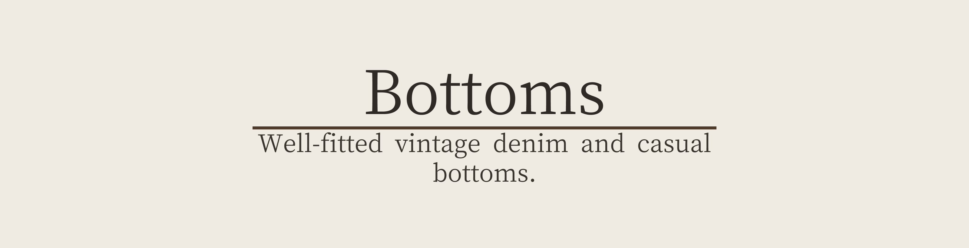 Bottoms