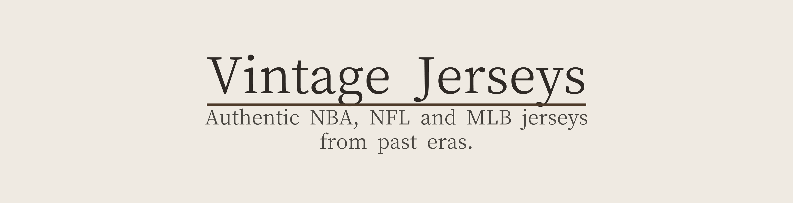 Vintage Jerseys