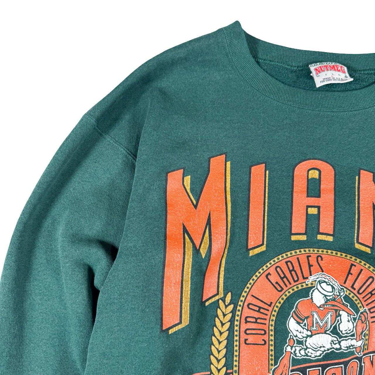 Nutmeg Miami Hurricanes  Vintage Sweatshirt L