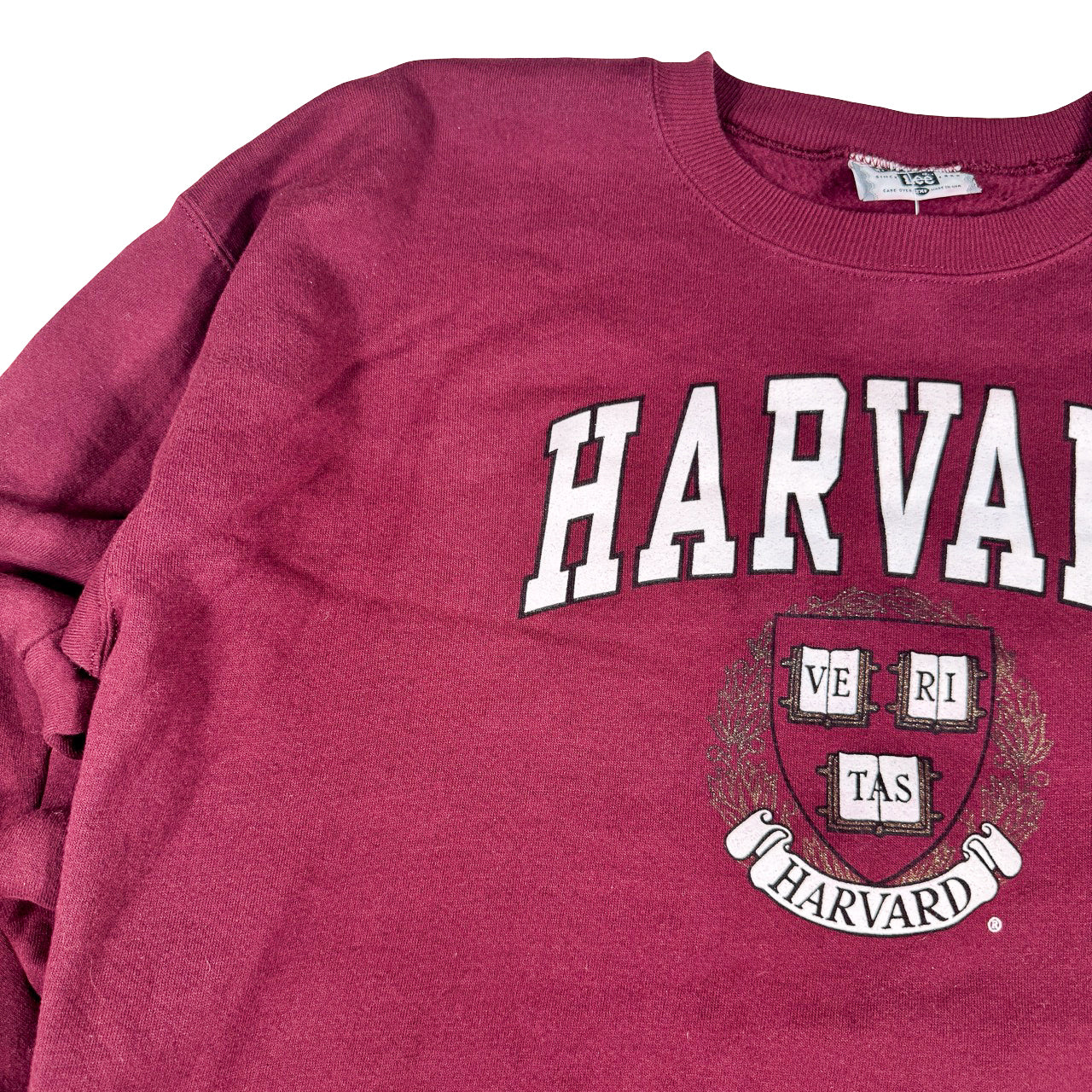 Harvard Burgundy Sweatshirt with Veritas Logo XXL