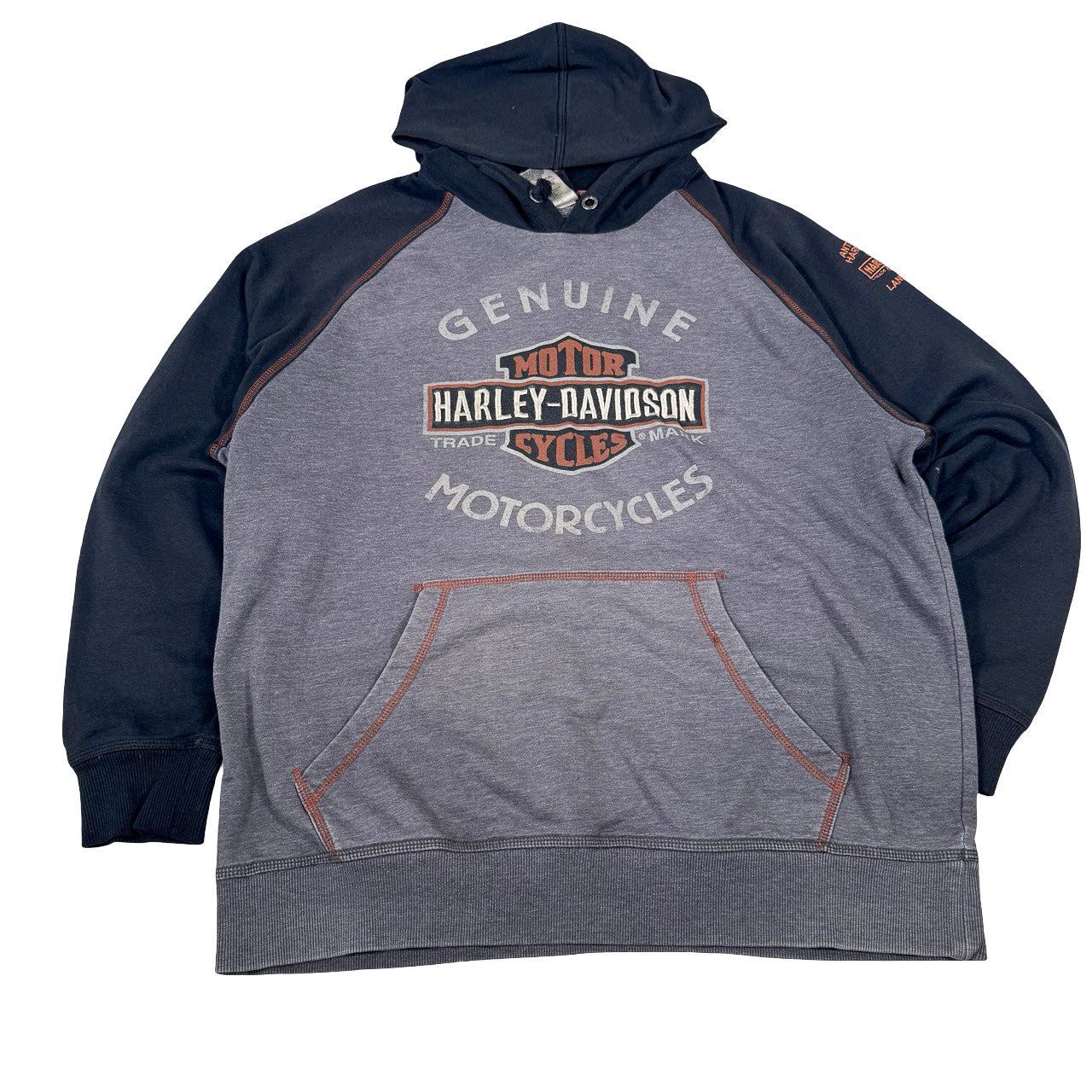 Harley Davidson Hoodie — 90s Antelope Valley Lancaster CA Large