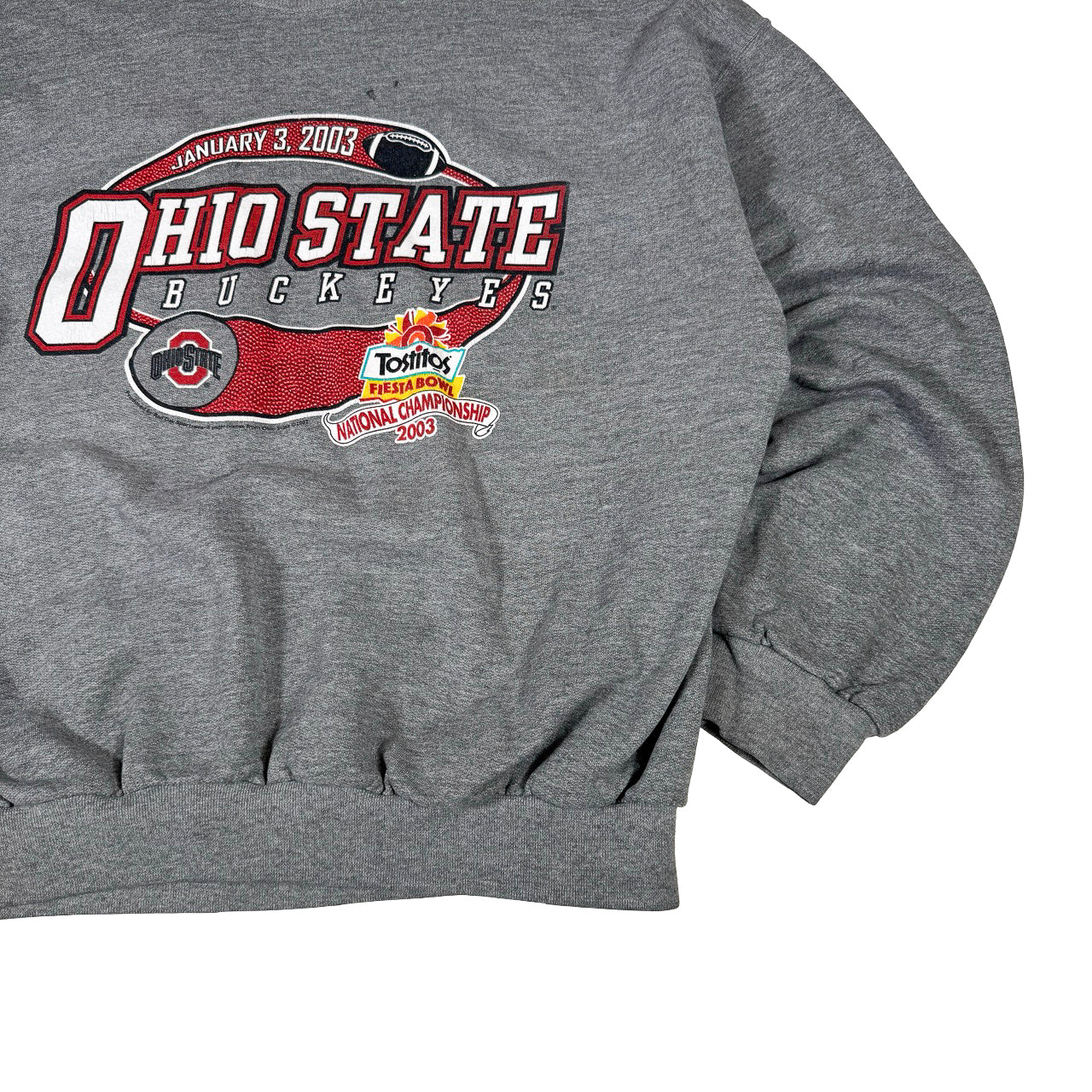 Ohio State Buckeyes 2003 Tostitos National Champions Sweatshirt — Y2K XL