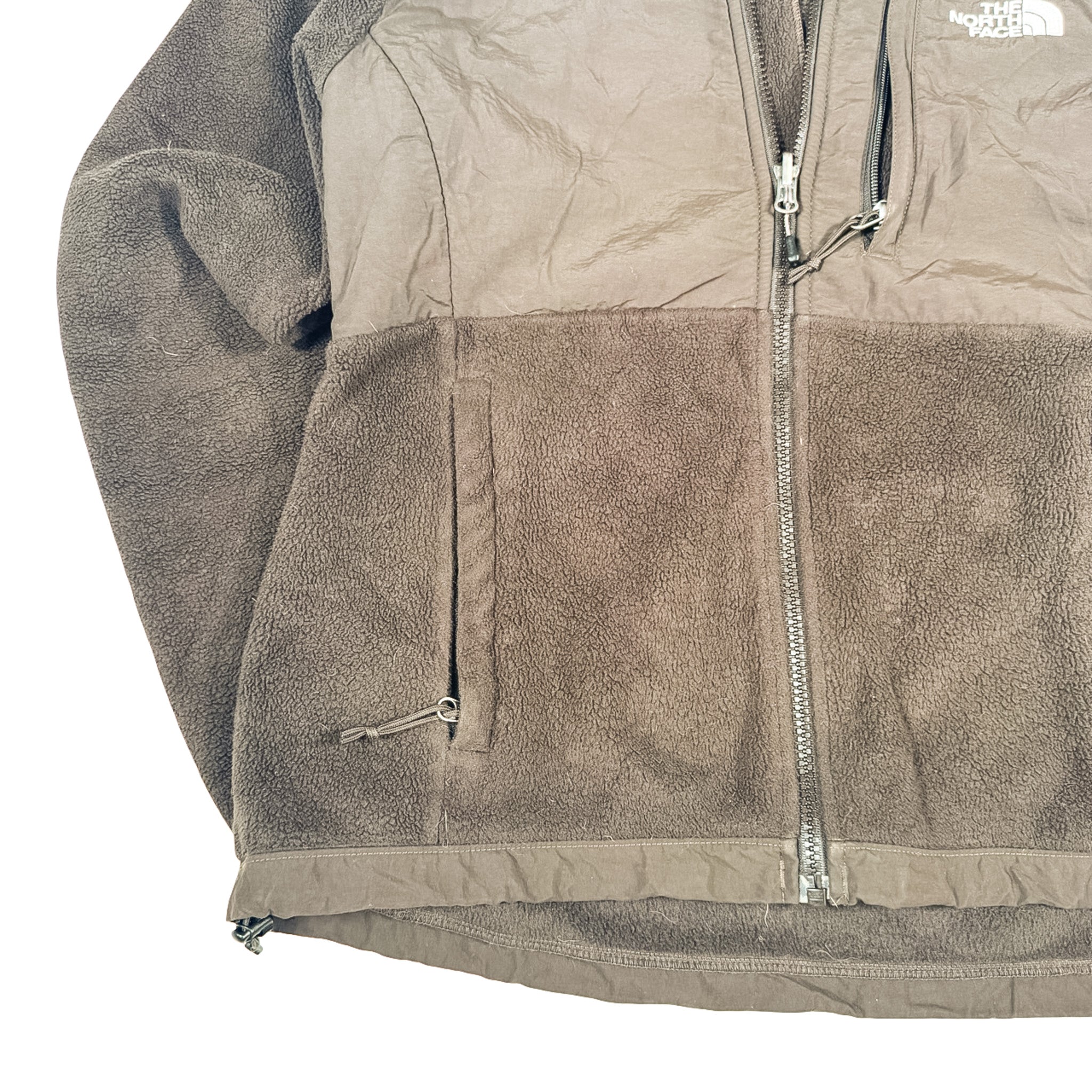 The North Face Brown Zip-Up Fleece Jacket Size S