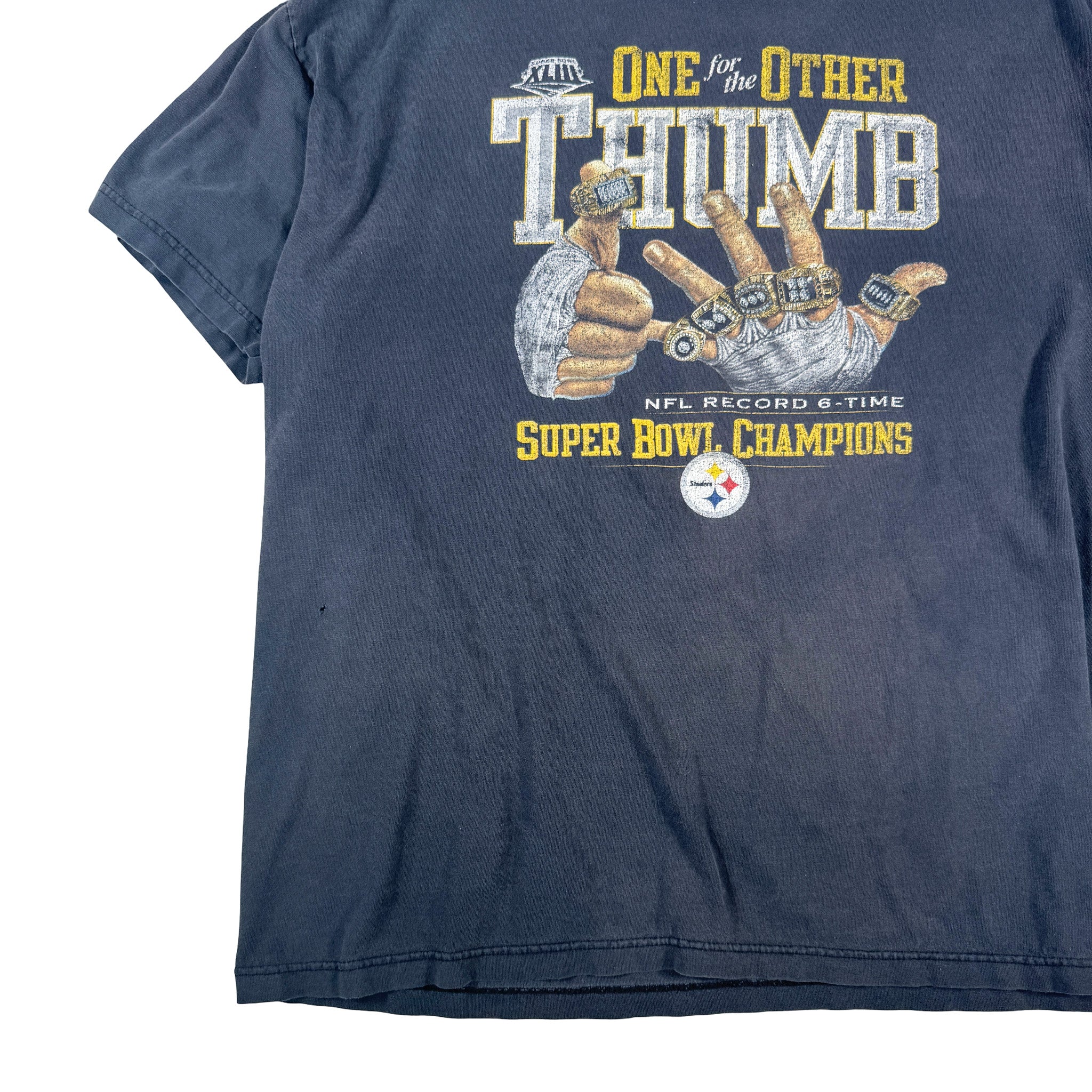 Reebok Pittsburgh Steelers AOP Double Stitch Super Bowl Champions Tee