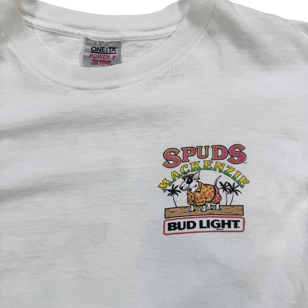 Vintage Bud Light Spuds Mackenzie Tee XL