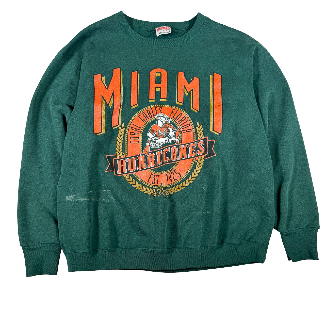 Nutmeg Miami Hurricanes  Vintage Sweatshirt L