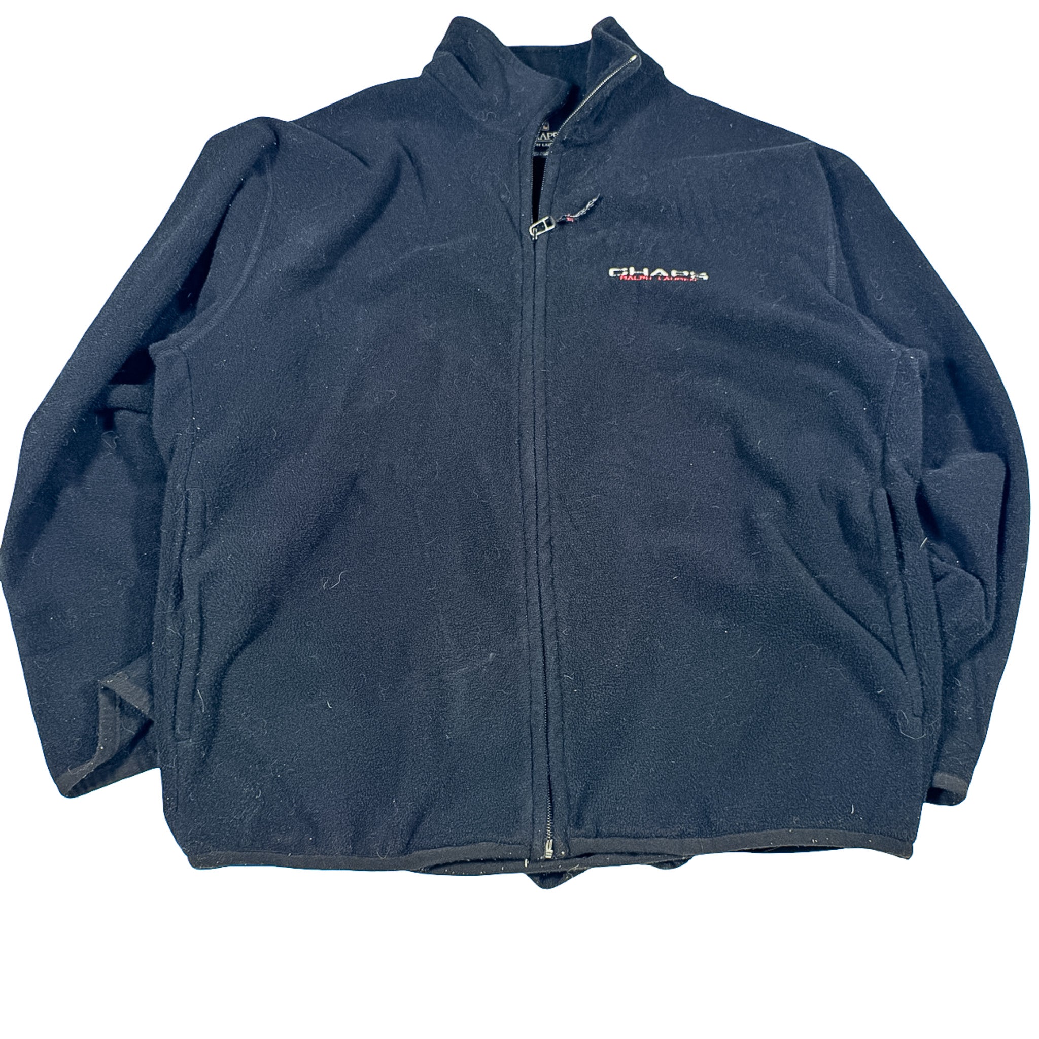 Chaps x Ralph Lauren Fleece Zip-Up Sweatshirt Size L