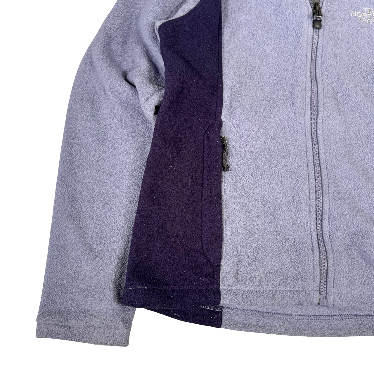 The North Face Purple Fleece Zip-Up — 1990s Unhooded Jacket Small