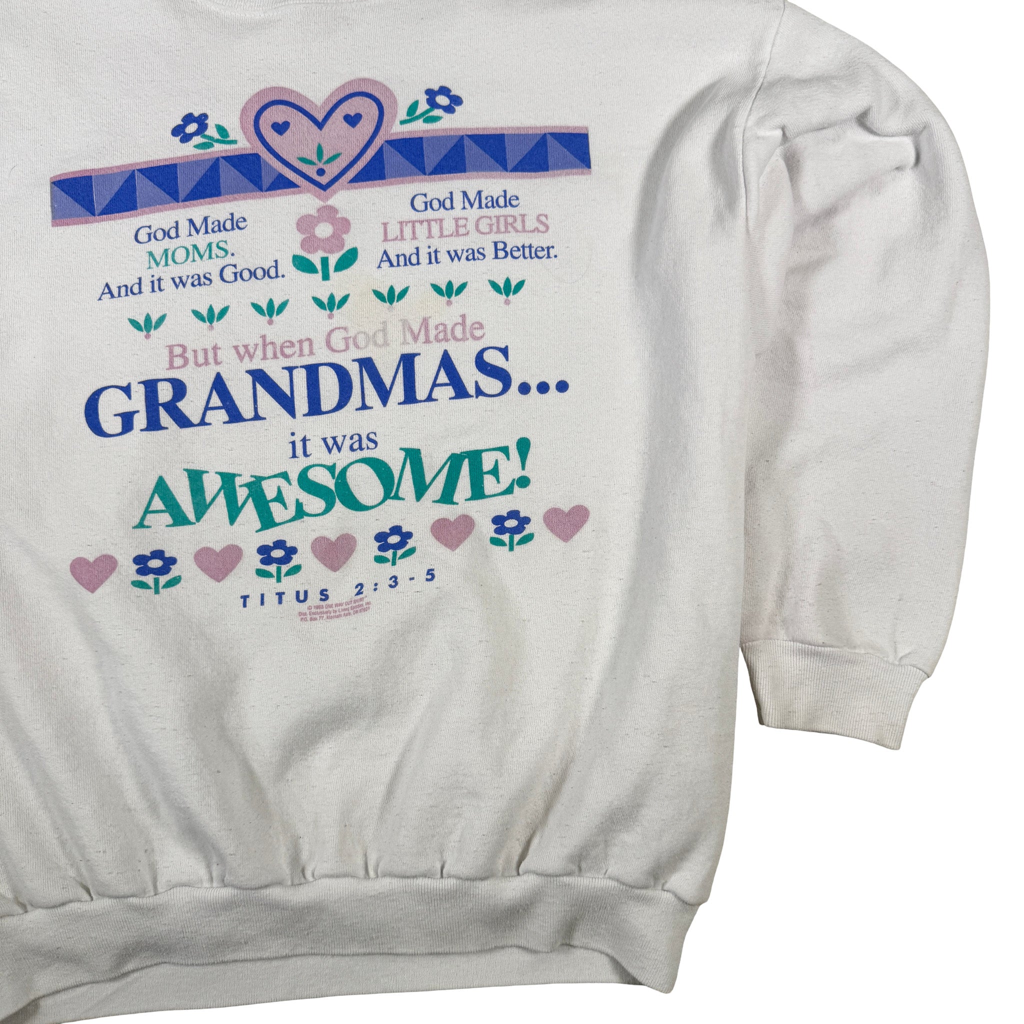 Tultex Single Stitch Made in USA Titus 2:3-5 AOP Sweatshirt L