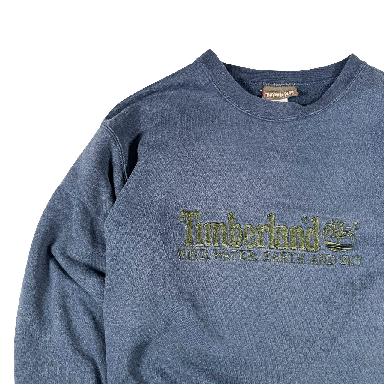 Timberland Navy Embroidered  Vintage Sweatshirt