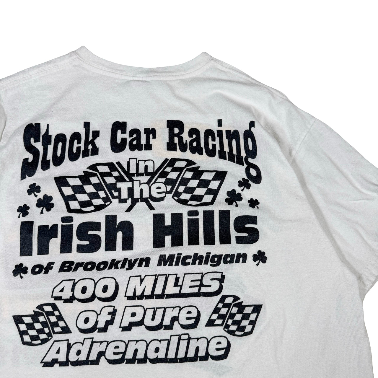Stock Car Racing 400 Miles Brooklyn Michigan Tee XL