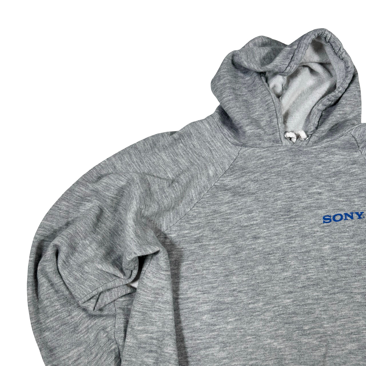 Sony Gray Hoodie with Blue Logo Print - Size XL