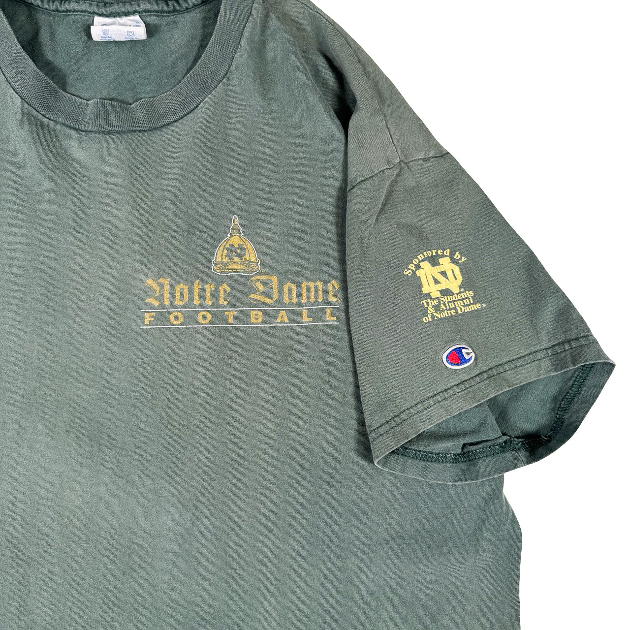 Champion Notre Dame Football Merch Vintage T-Shirt XL
