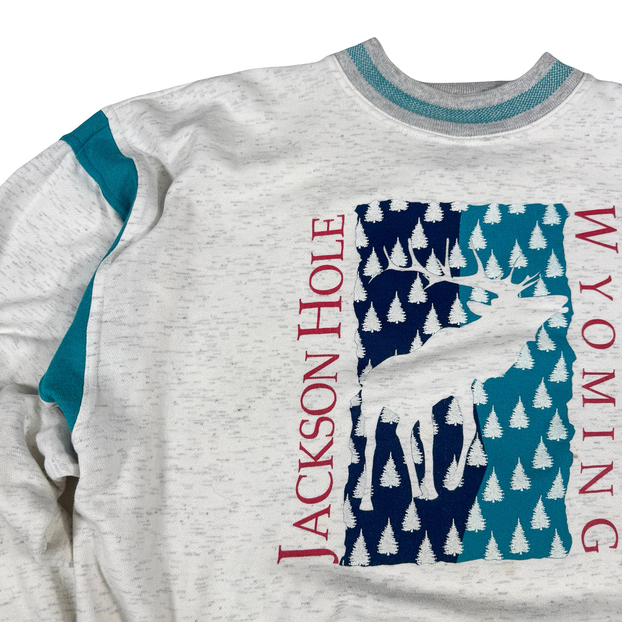 Jackson Hole Wyoming Gray Sweatshirt with Moose Graphic XL